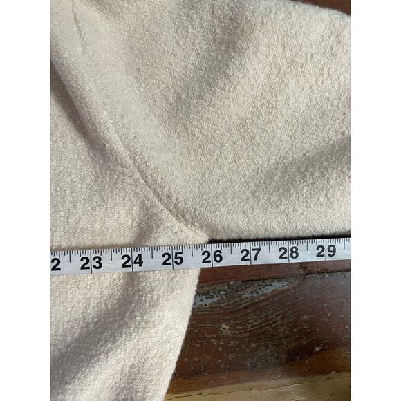 MASAI Copenhagen Cream Boucle Open Front Cardigan Sweater Women’s Medium - Picture 12 of 13